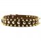 Spiked and Studded Samoyed Leather Collar