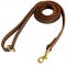 Stitched Leather Samoyed Leash for Training and Walking