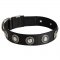 Samoyed Nylon Dog Collar with Circles Decoration