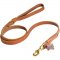 Walking and Training Leather Samoyed Leash with Comfy Handle
