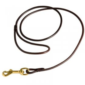 Fully Beneficial Show Leather Samoyed Leash - Comfort for You and Your Dog