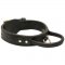 Extra Durable Leather Samoyed Collar with Handle for Attack Training