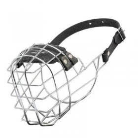 'The Silencer' Wire Cage Samoyed Muzzle With One Strap