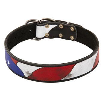 Training Samoyed Leather Colored Handcrafted  
