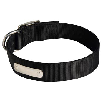 Nylon Samoyed Collar with Identification Tag