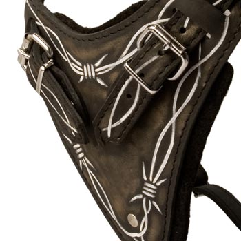 Padded Chest Plate of Samoyed Harness