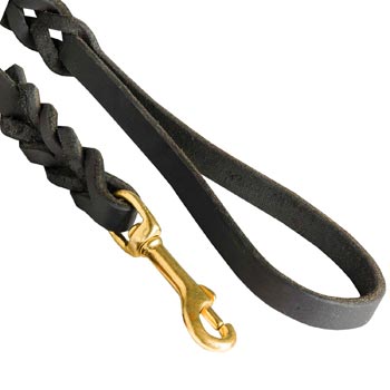 Samoyed Leash Brass Snap Hook and Soft Handle