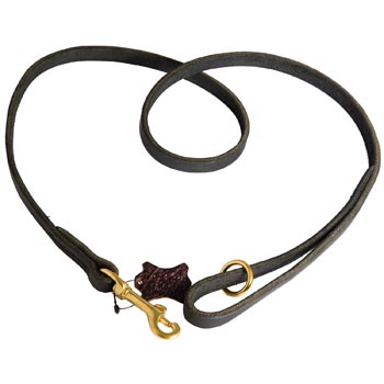 Strong Leather Samoyed Leash Designer for Dog Walking