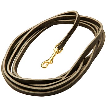 Leather Samoyed Leash Super Long