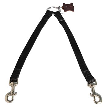 Samoyed Nylon Coupler for 2 Dogs