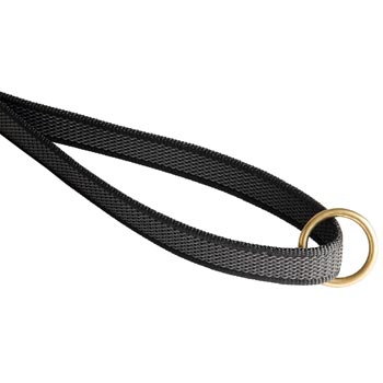 Samoyed Nylon Leash with Brass O-ring on Handle