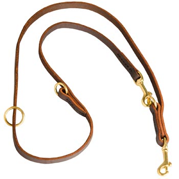 Multipurpose Leather Samoyed Leash