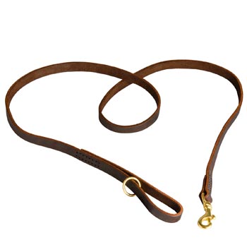 Durable Leather Samoyed Leash